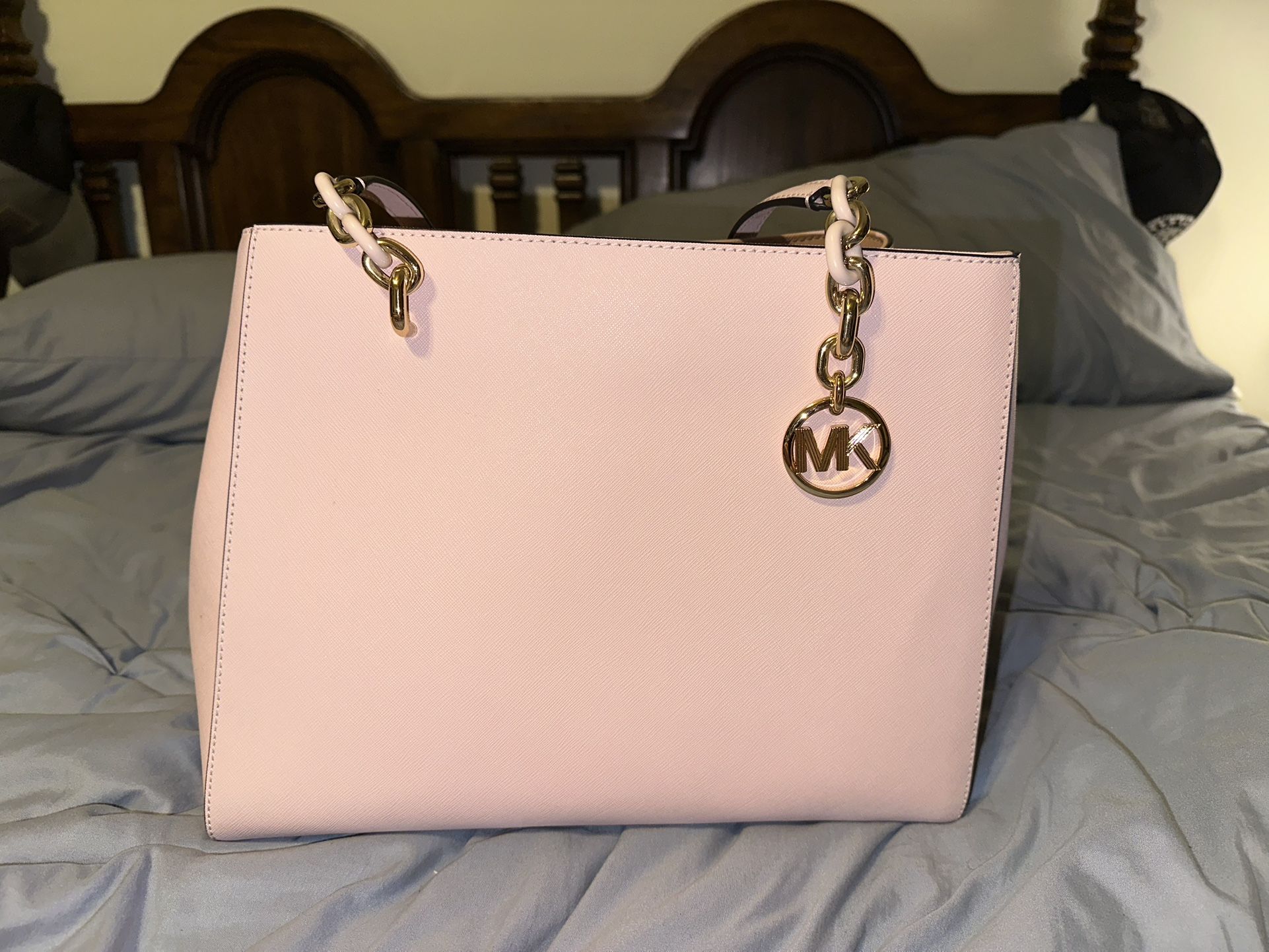Blush Pink Michael Kors Handbag + Matching Wallet – Elegant Designer Set 🌸👜