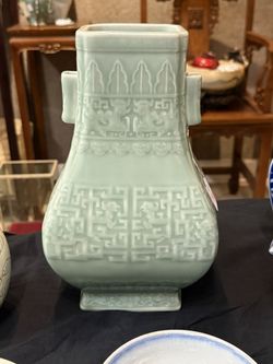 Chinese Celadon Vase, Moving Sale