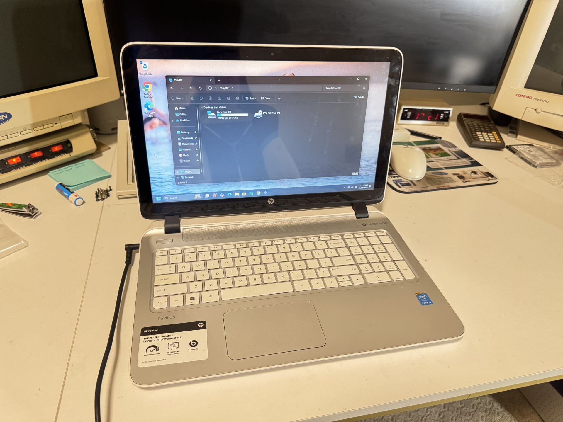 HP Laptop Windows 11 i5-5500 12GB RAM 500GB SSD Touch Screen