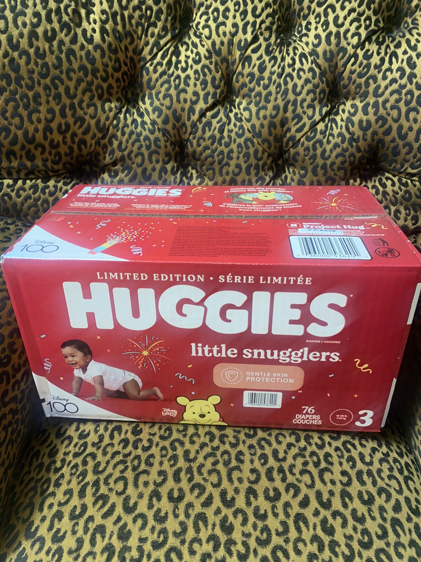 New Box Of 76 Huggies Little Snugglers Size 3 $25 FIRM ON PRICE