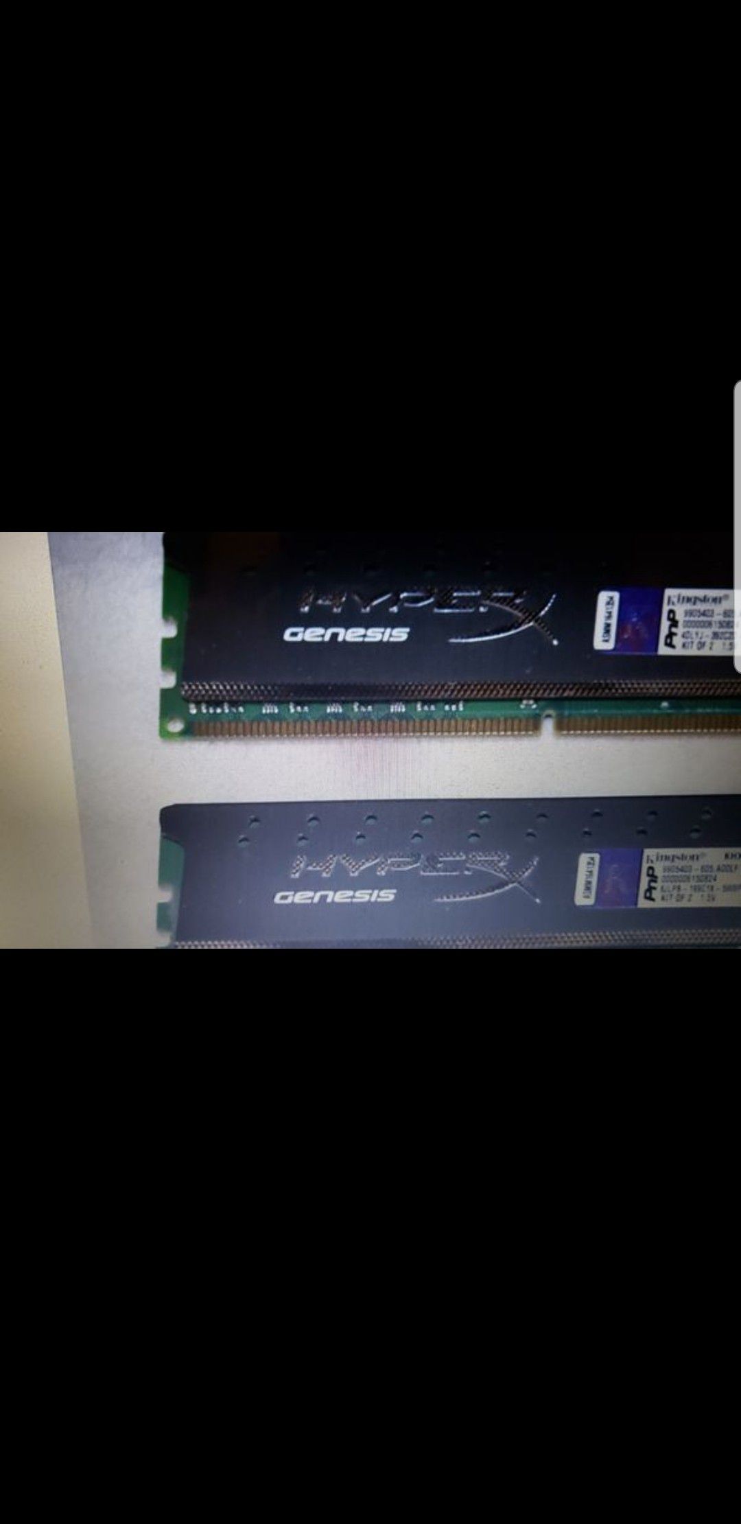 HyperX Kingston Genesis 16gb of ddr3 ram 2 x 8gb stick fast gaming ram
