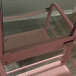Pink Mirror Table