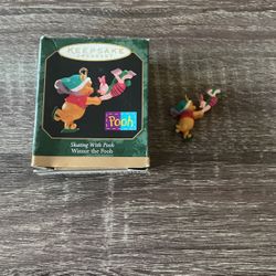 Hallmark Keepsake Ornament Skating With Winnie The Pooh 1999