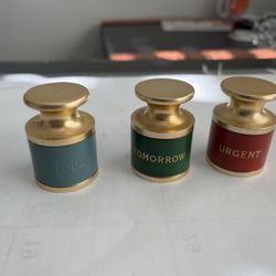 Vintage (3) Three Made In England Desk  Paperweights