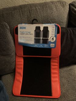 Black And Red Car Mats