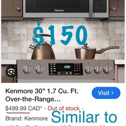 Over the Range Microwave Kenmore