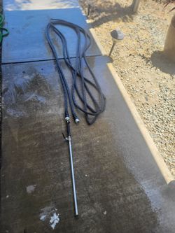 Hose with spray nozzle