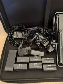 GVM 800D-RGB 3-Light LED Video Light Kit, Batteries, Stands, Case