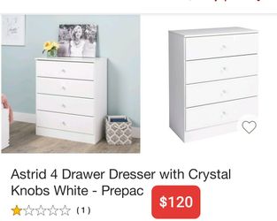 Astrid 4 drawer dresser