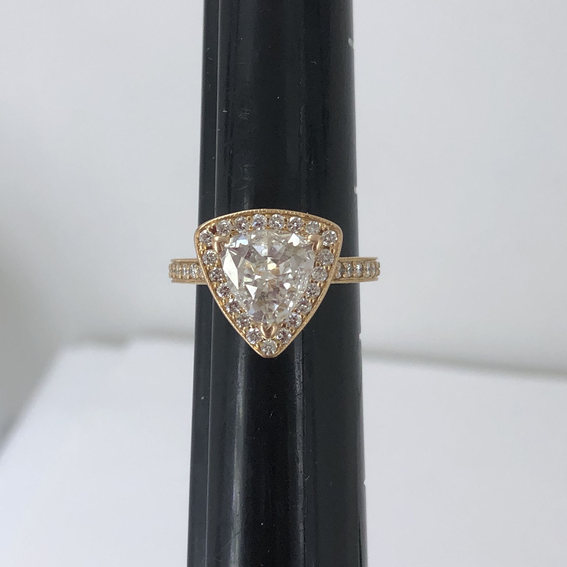 18k Rose Gold 2.52ctw Gia Certified Diamond Ring