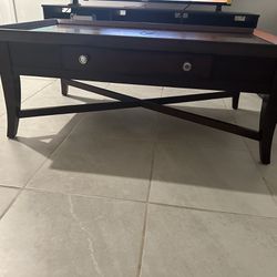 Center Table With Accent Side Table