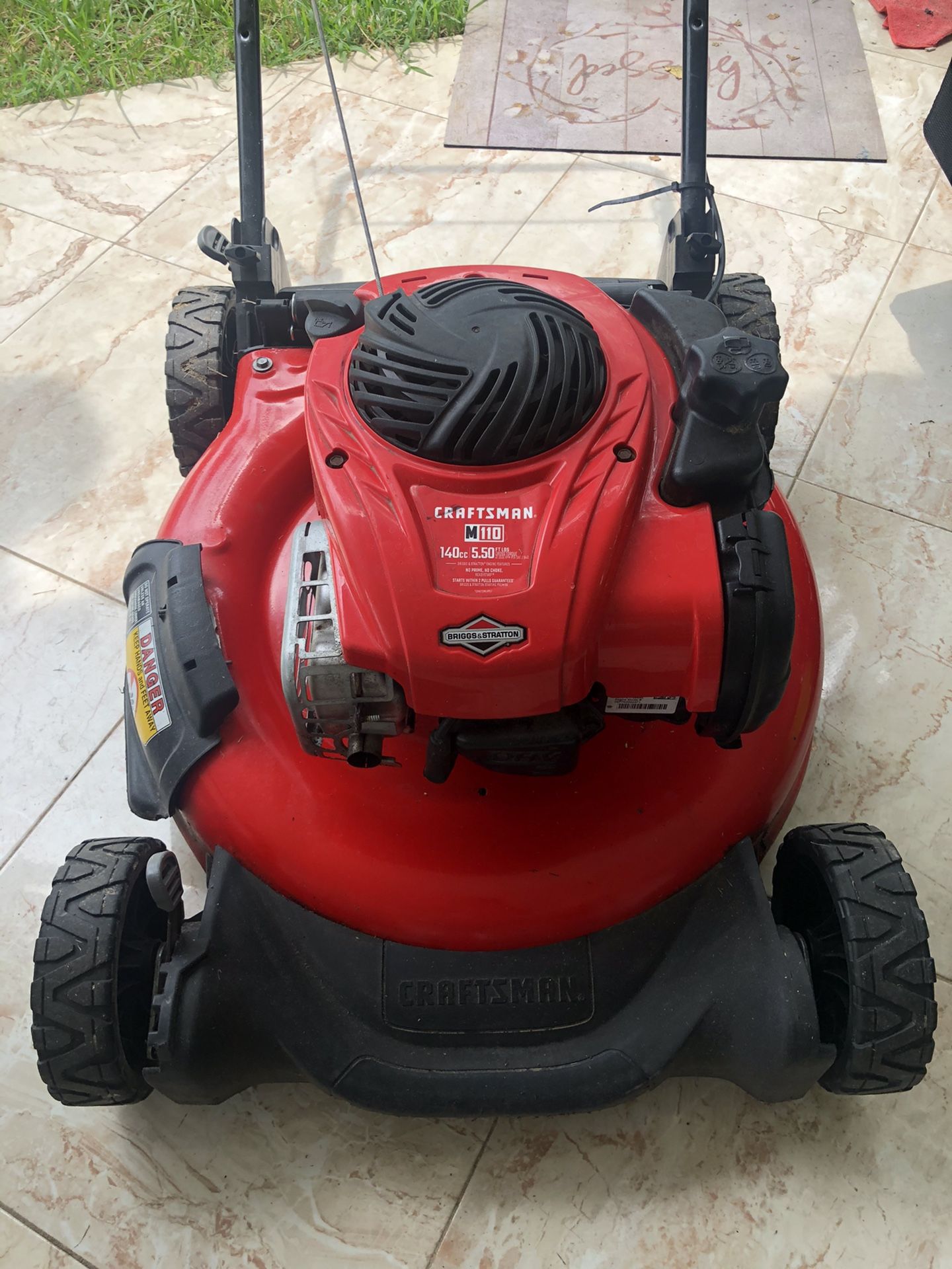 CRAFTSMAN M110 140cc 21in Push Lawn Mower w/Briggs and Stratton Engine