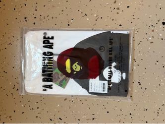 white and black bape shirt 45$
