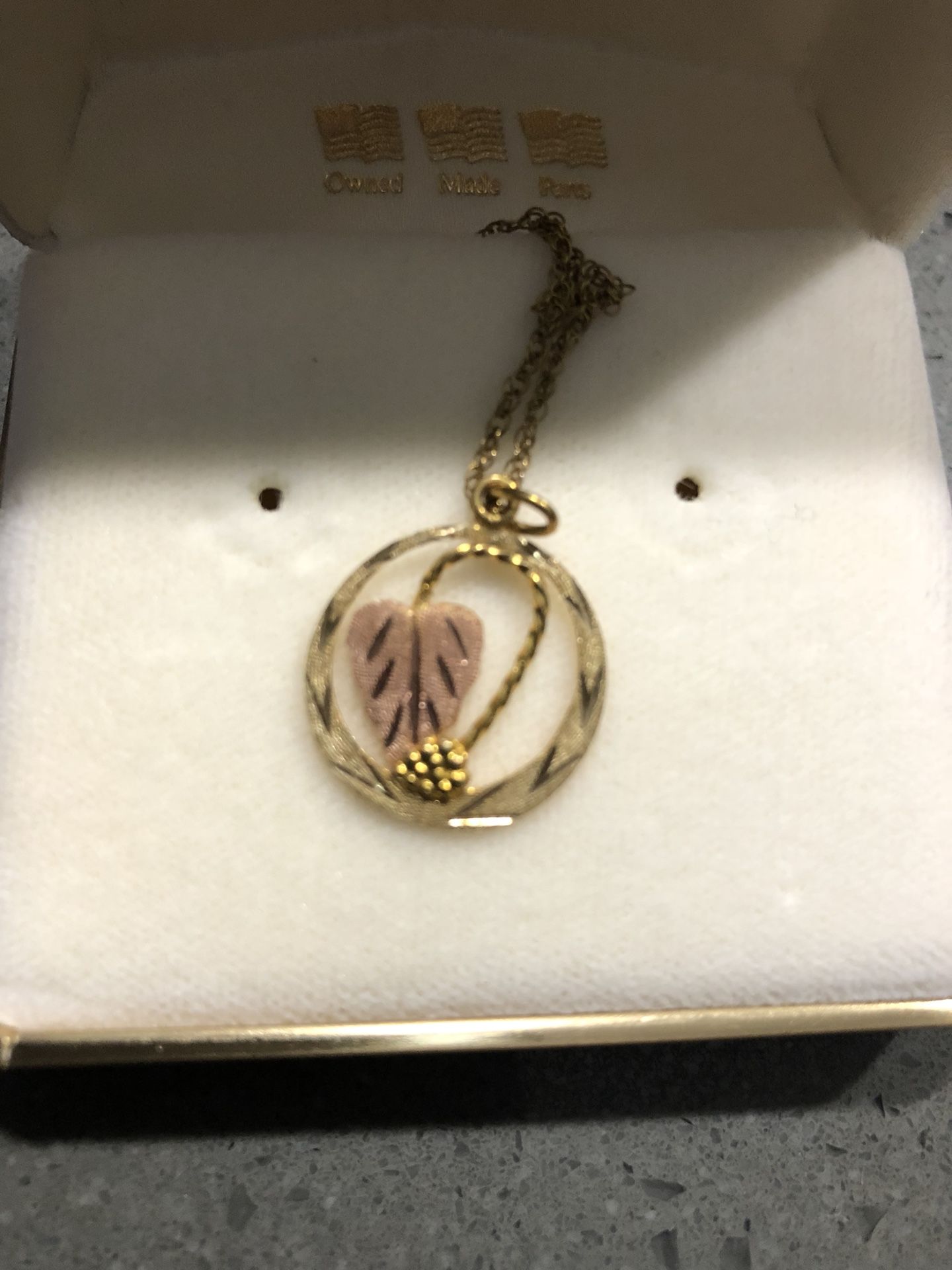 black hills gold necklace