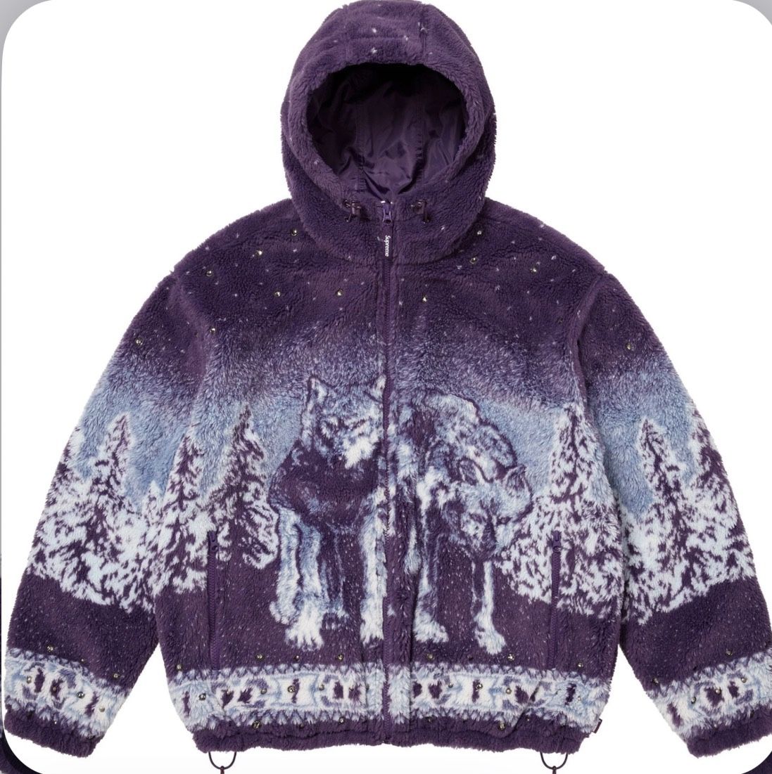 Supreme x BB Simon Wolf Reversible Fleece