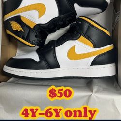 Air Jordan 1 Mid Pollen GS 