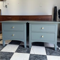 Solid Wood Nightstands In Pinecone Hill Green