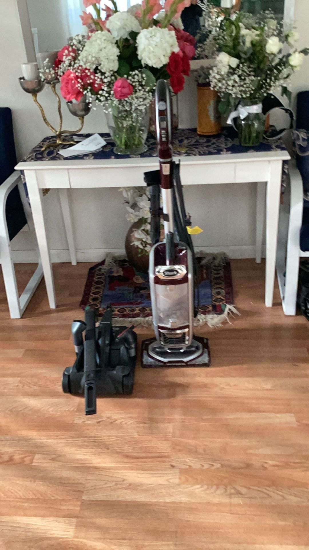 Shark vacuum cleaners works perfect almost new never lose section. All attachment is in include.