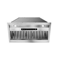 30 in. 900 CFM Convertible Insert Range Hood Stainless Steel with Baffle Filters, LED and Gesture Control