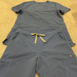 Figs Women’s Ceil Blue Size Small Scrub Set 