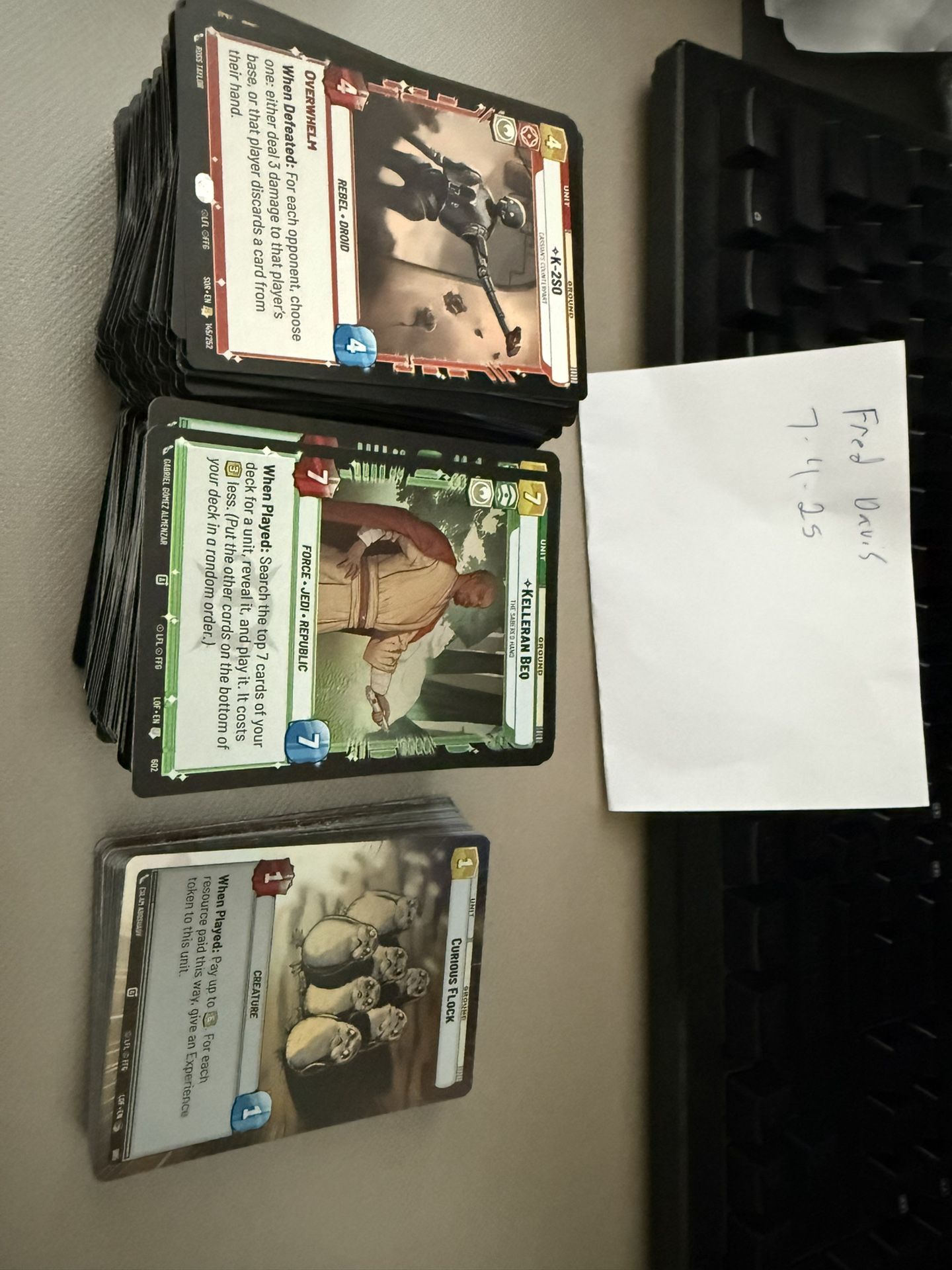 Swu Rares,u/c Foils And Hyperfoils