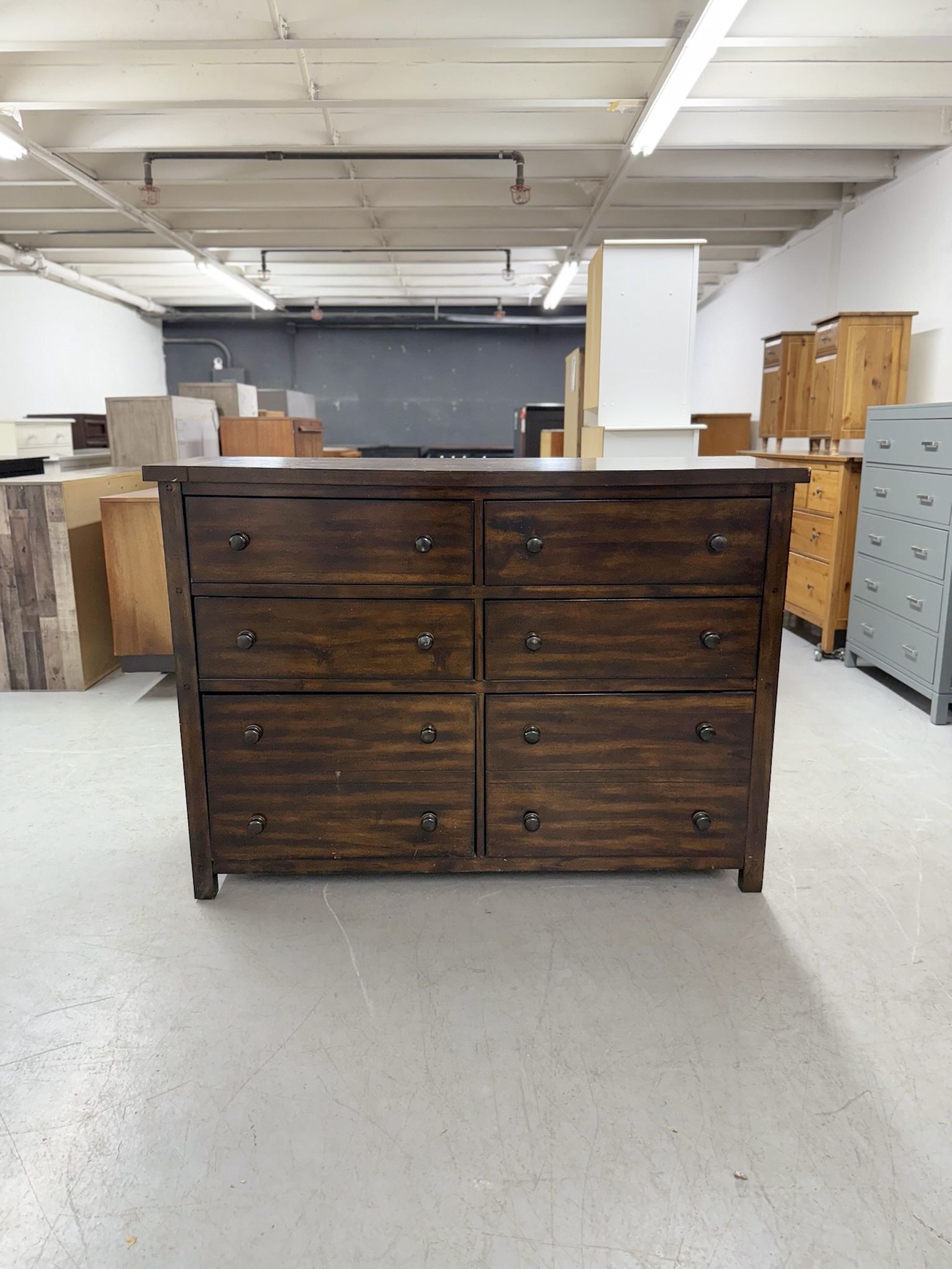 Brown Wood 6 Drawer Dresser - Tons of Storage