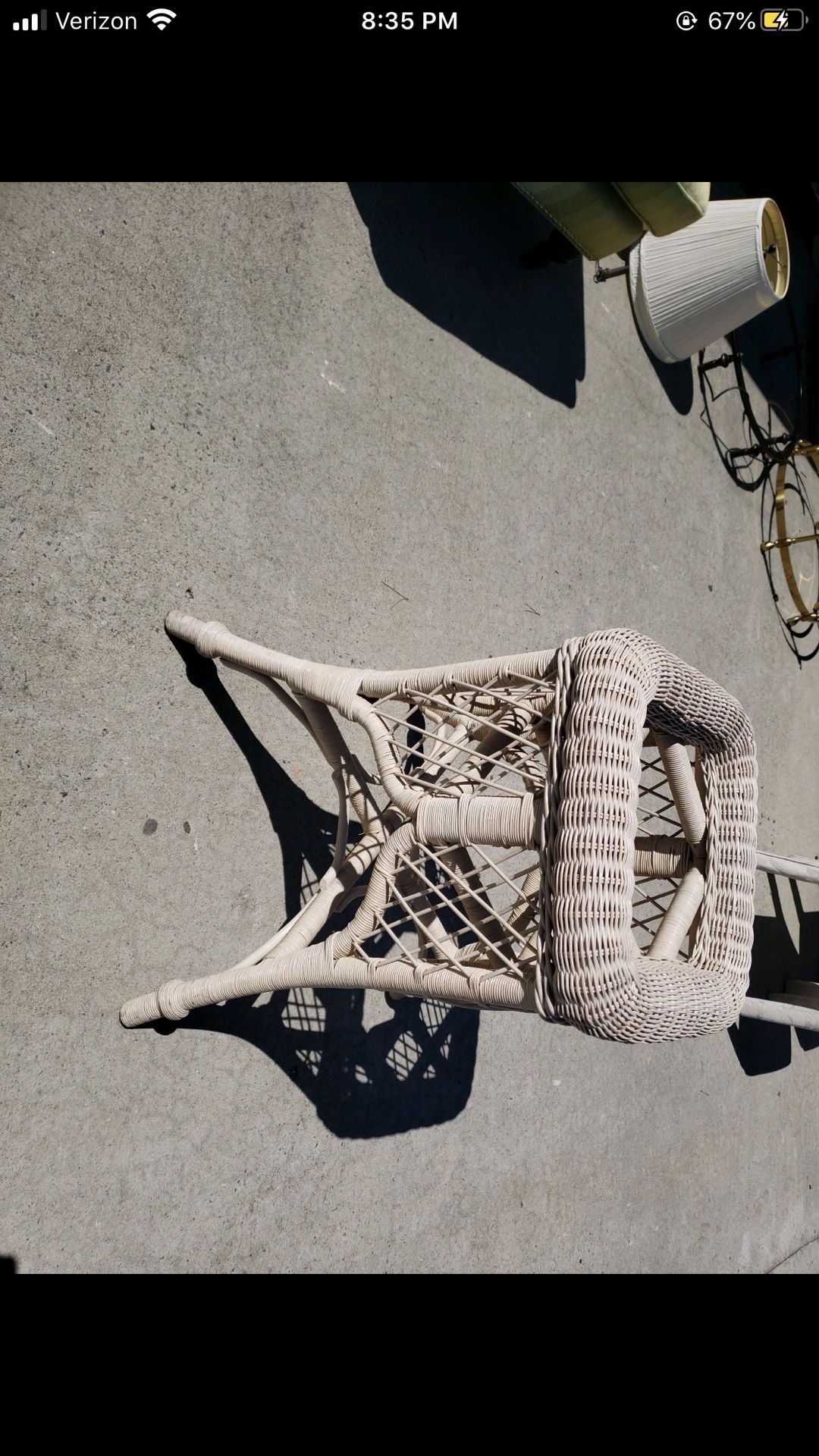 Wicker base table