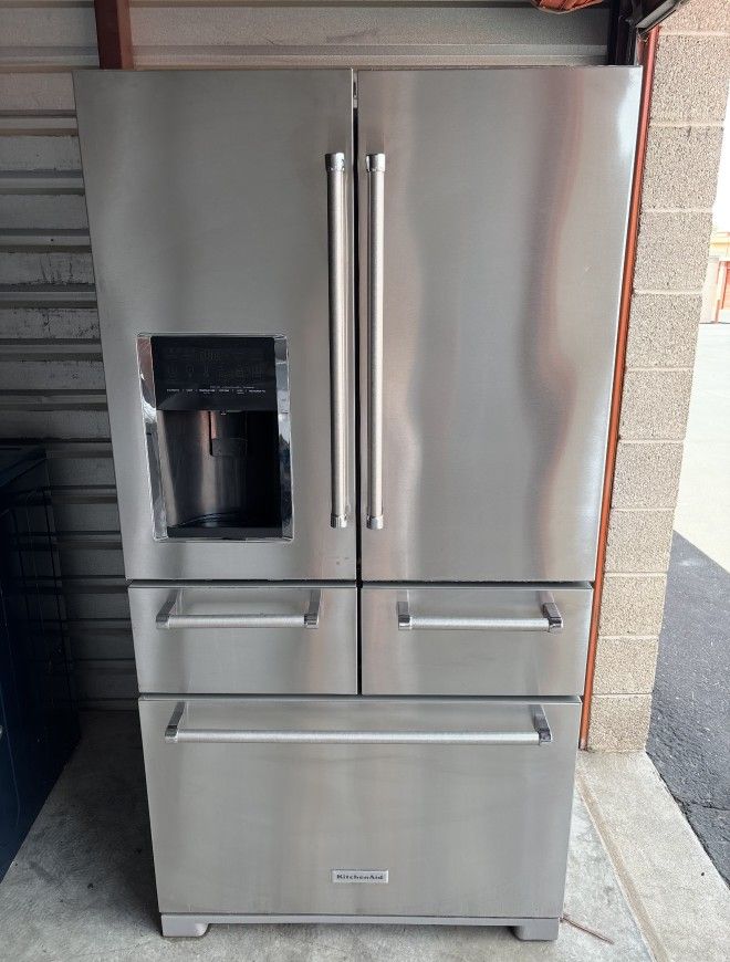 Kitchenaid Stainless Steel Refrigerator And Freezer