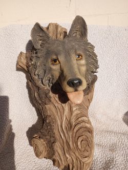 Wolf Sculpture "Mills Creek Studio" by Stephen Herrero Or Joe Stockblower