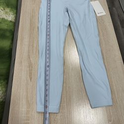 Lululemon Align HR Pant 25” Nulu Double Lined Size 6 ☁️🩵 Ocean Air