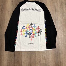 Chrome Hearts Multi Color Cross Cemetery Long Sleeve T-shirt