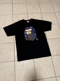 Authentic BAPE Black/Blue transformed ape head tee