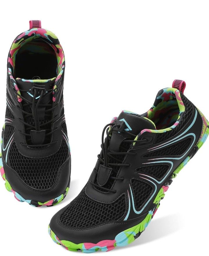 Lefflow Womens Hiking Water Shoes Mens Minimalist Barefoot Shoes Beach Pool Walking Sneakers | Wide Toe Box