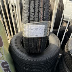 LT245/70/17 Firestone #4 Semi New Tires Mount & Balance // Set De 4 Llantas Como Nuevas Instaladas Y Balanceadas