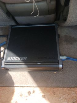Kicker CXA400.1 Car Amplifier and kicker comp.speaker in box
