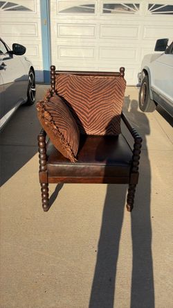 Chair with pillows