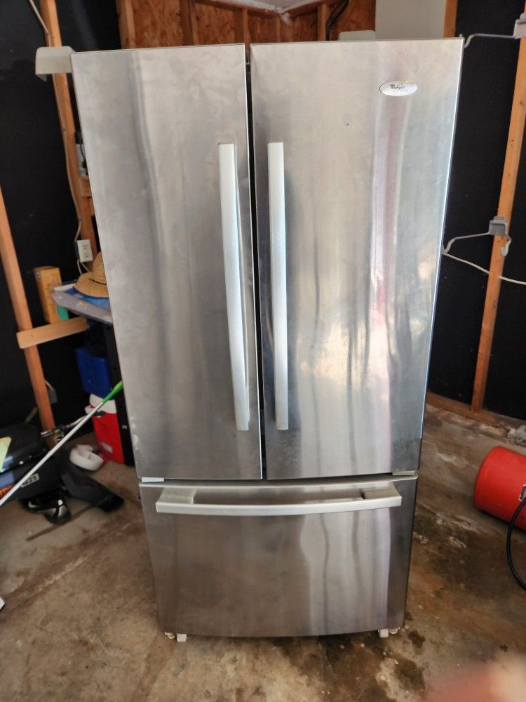 Whirlpool Refrigerator Stainless Steel 3 Door