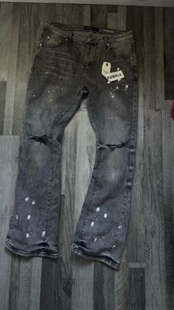 Purple jeans flared