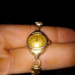 Antique 10k Gold Bulova Automatic Movement Women's Watch