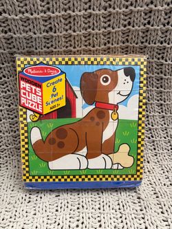 Brand new Melissa and Doug pets cube puzzle