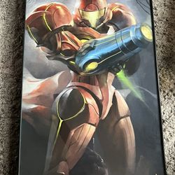 Framed Metroid Samus Print 