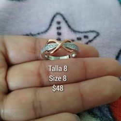 925 Sterling Silver Women's Ring/Anillos De Plata 925 Para Dama