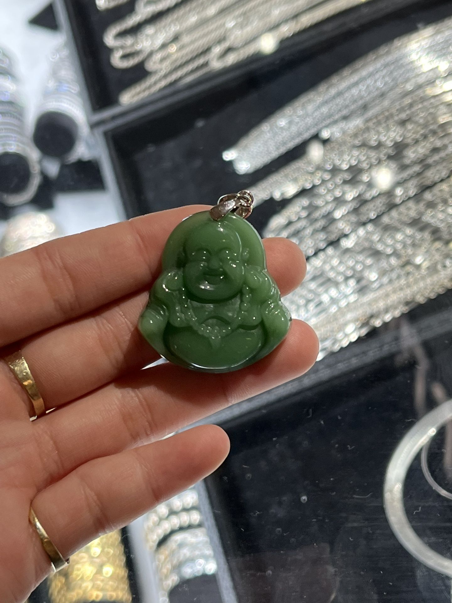 Solid Buddha pendant
