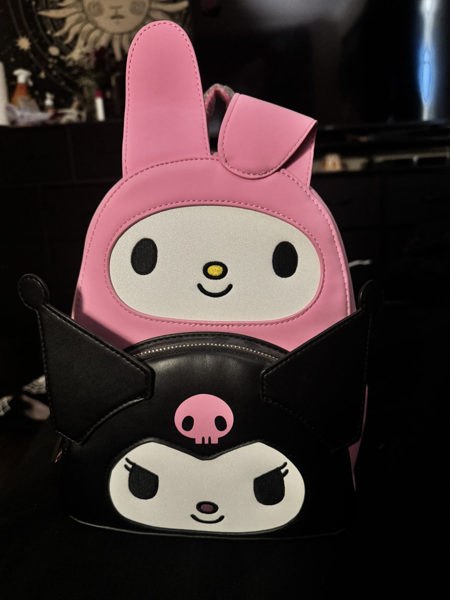 Brand new Kuromi and My Melody Lounge fly backpack