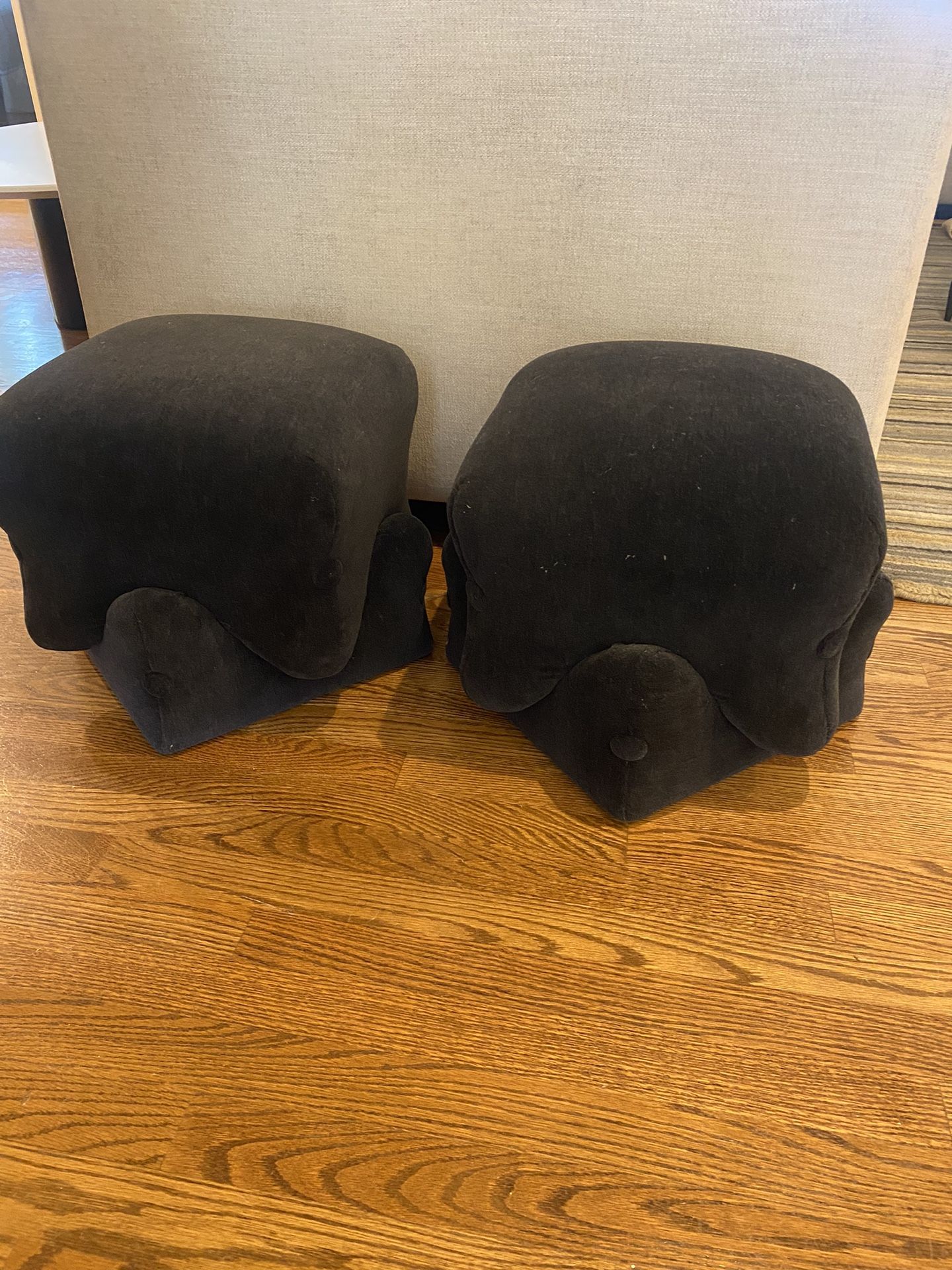 Pair Of Unique Ottomans