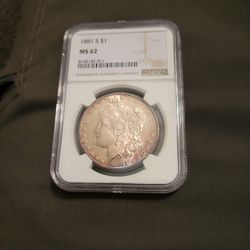 1881 S $1 COIN NGC PROOFED TONED $1 COIN