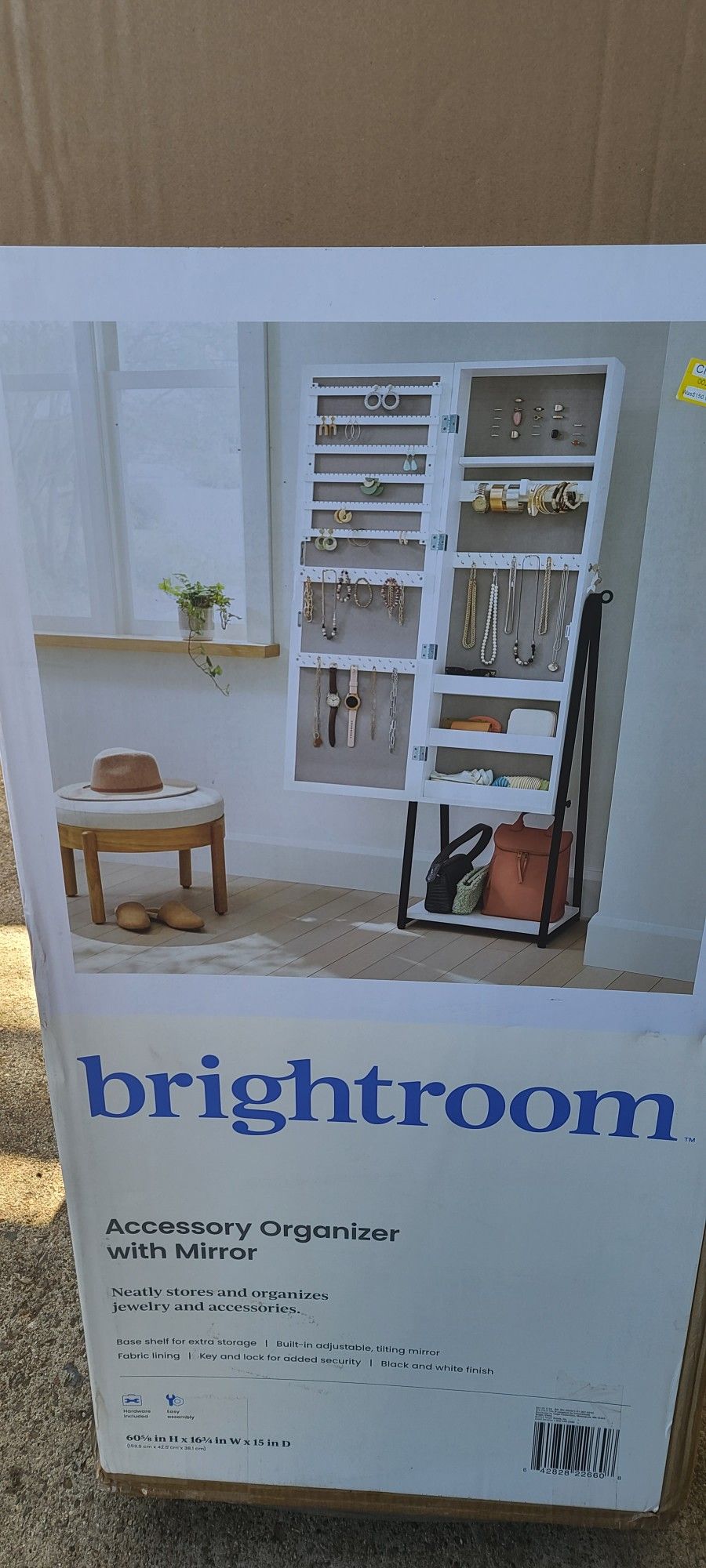 Jewelry Cabinet with Mirror