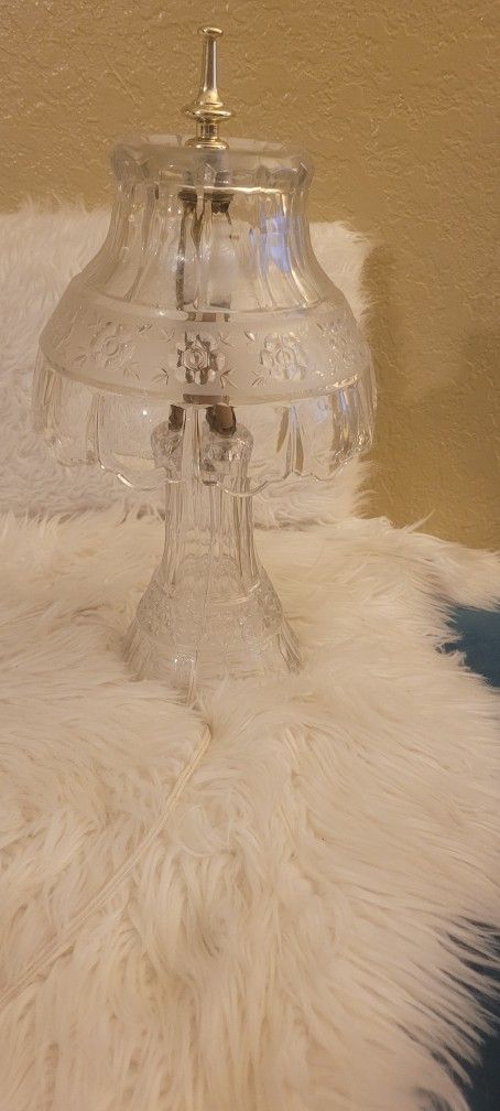 Antique Crystal Lamp