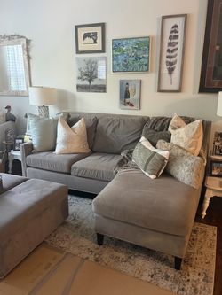 Pottery Barn Couch and ottoman