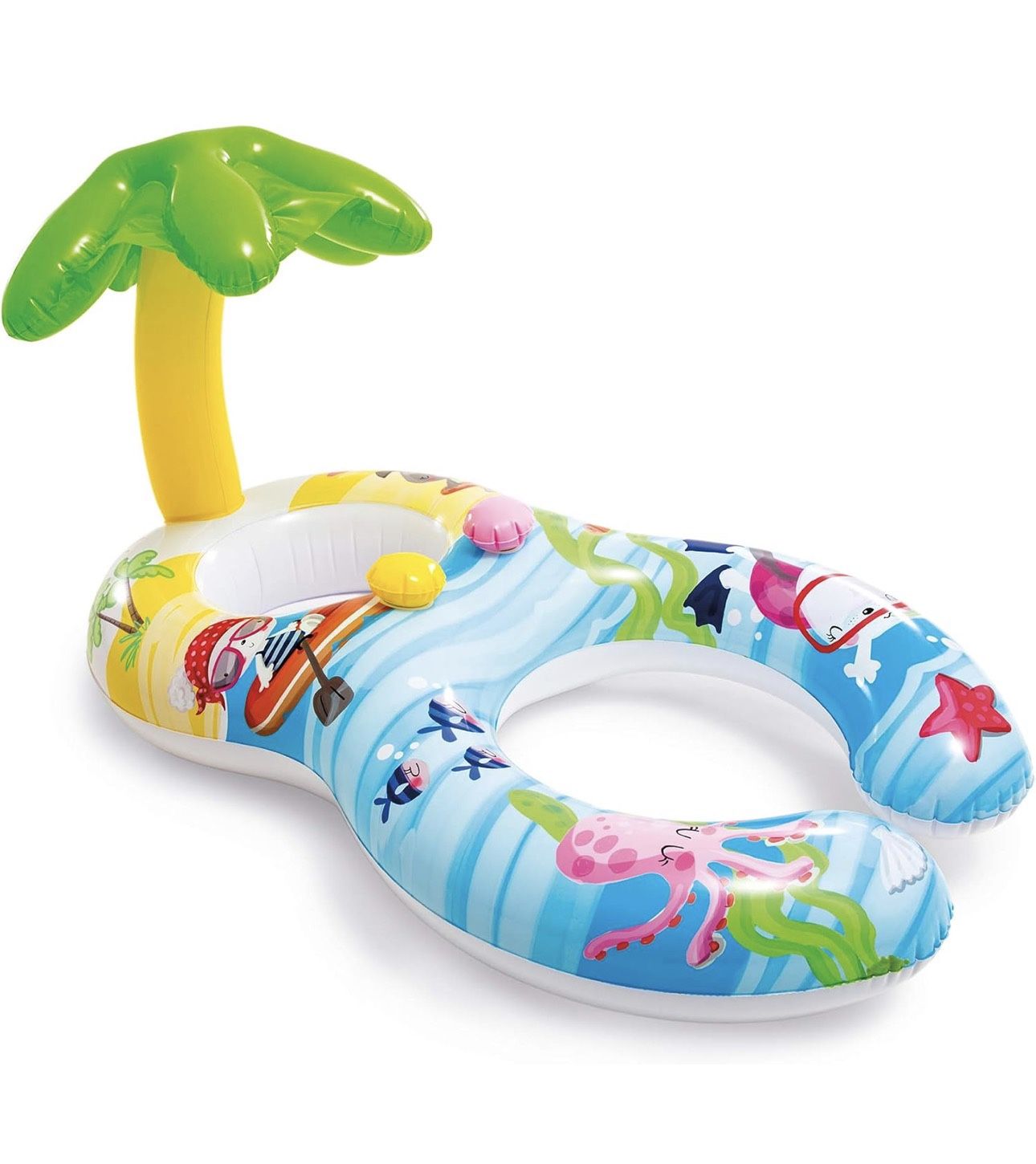 Baby Pool Float with Canopy Intex – Infant Swim Float Sun Shade (1-2 years)